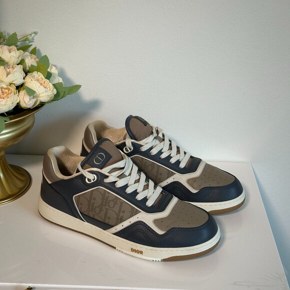Dior B27 Low Dior Oblique - Brown Deep Grey size 9 - Picture 1 of 2